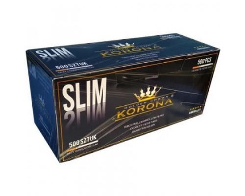 Гильзы Slim Korona 500 шт для набивки сигарет 